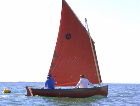 Aber Sailing Ricoh 029 A clinker Aber built in Australia by Ross Lillistone (Bayside wooden boat)