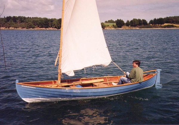 The first Elorn Double-ended sail and oar boat, 4.84 m in length Go to Elorn description